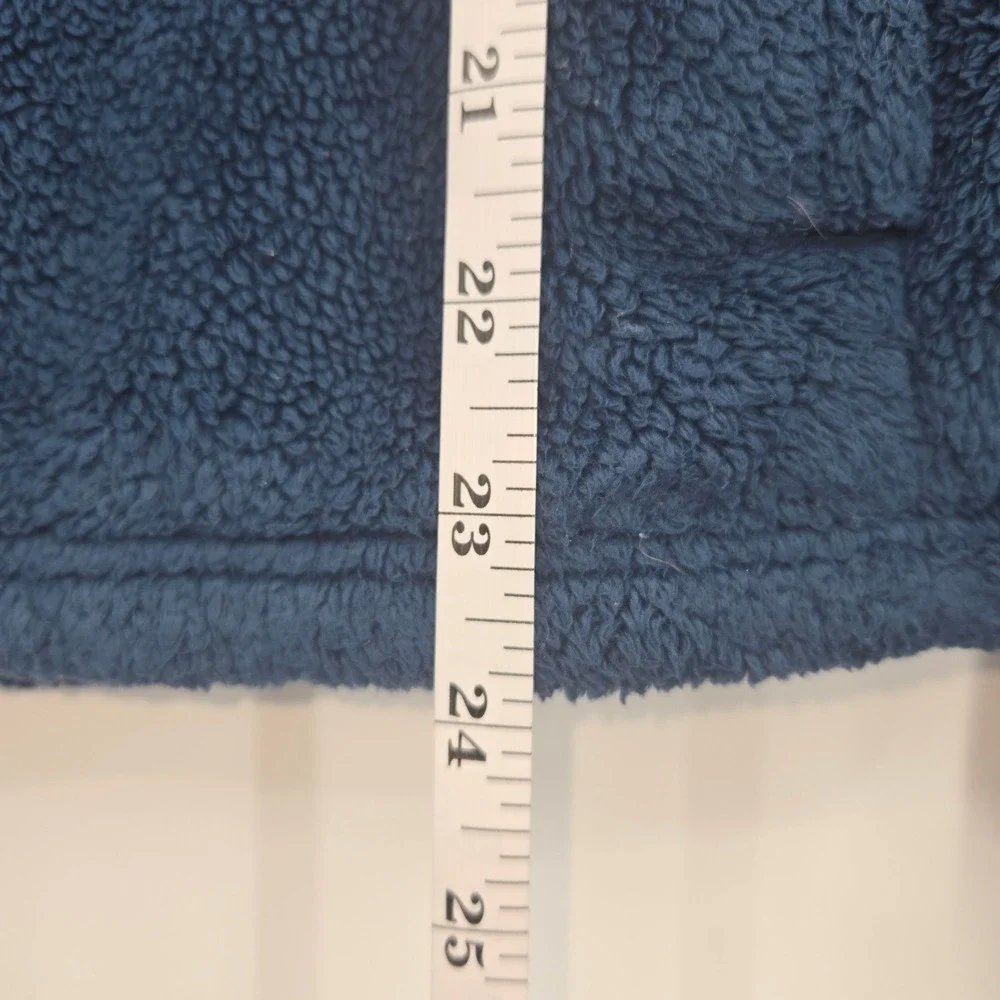 The North Face Fleece Pullover Womens M Blue Quarter Zip Osito High Pile Soft